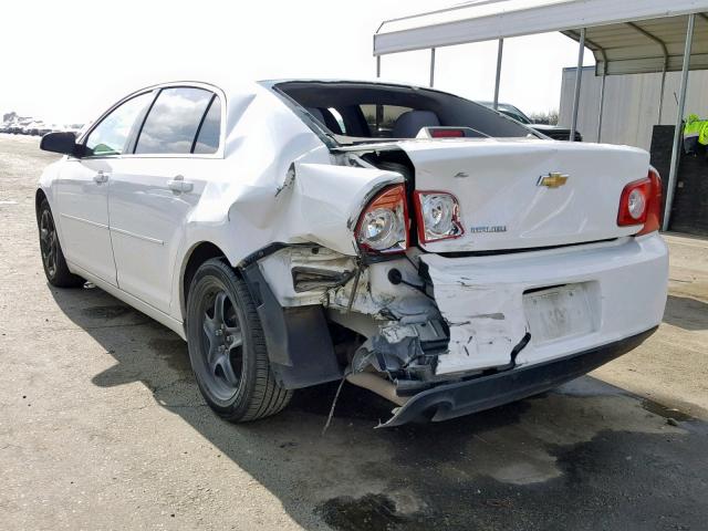 1G1ZA5EUXCF159258 - 2012 CHEVROLET MALIBU LS WHITE photo 3
