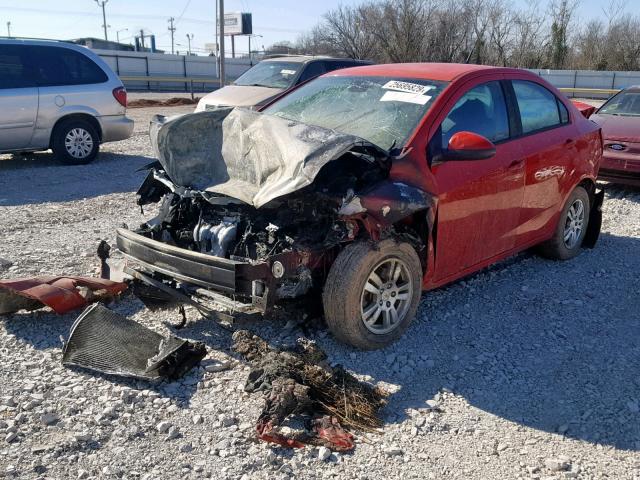 1G1JA5SH2C4136217 - 2012 CHEVROLET SONIC LS 红色 照片 2