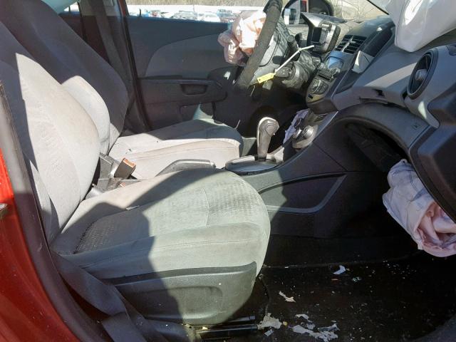 1G1JA5SH2C4136217 - 2012 CHEVROLET SONIC LS 红色 照片 5