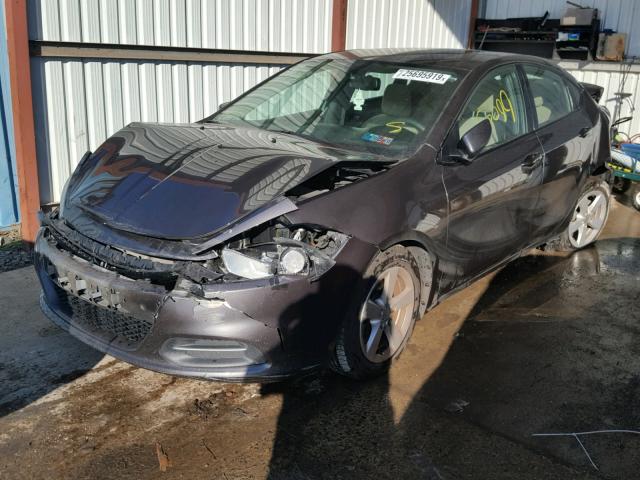 1C3CDFBB1GD605509 - 2016 DODGE DART SXT GRAY photo 2