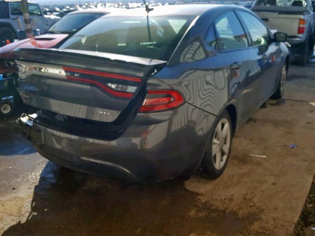 1C3CDFBB1GD605509 - 2016 DODGE DART SXT GRAY photo 4