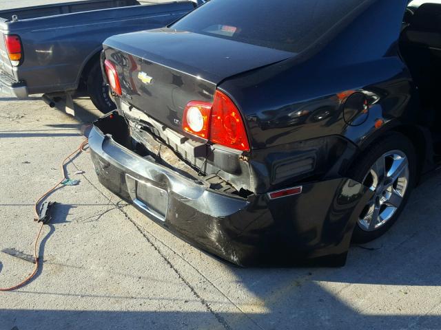 1G1ZH57B68F187556 - 2008 CHEVROLET MALIBU 1LT შავი ფოტო 9