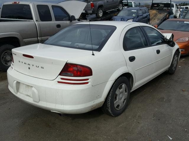 1B3EL36X44N353516 - 2004 DODGE STRATUS SE WHITE photo 4