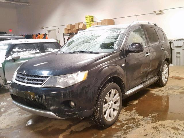 JA4LT31W49Z008548 - 2009 MITSUBISHI OUTLANDER BLACK photo 2