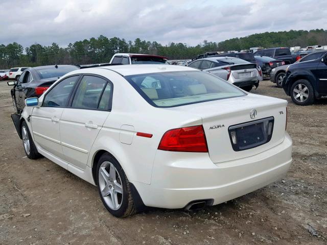 19UUA662X6A039323 - 2006 ACURA 3.2TL WHITE photo 3