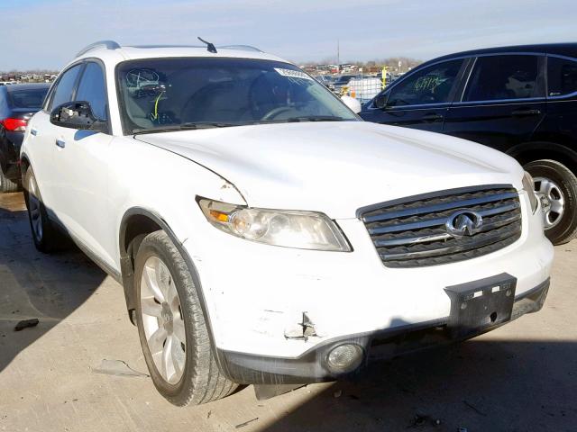 JNRAS08U35X103904 - 2005 INFINITI FX35 WHITE photo 1