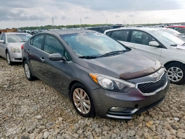 KNAFX4A83E5054899 - 2014 KIA FORTE EX GRAY photo 1