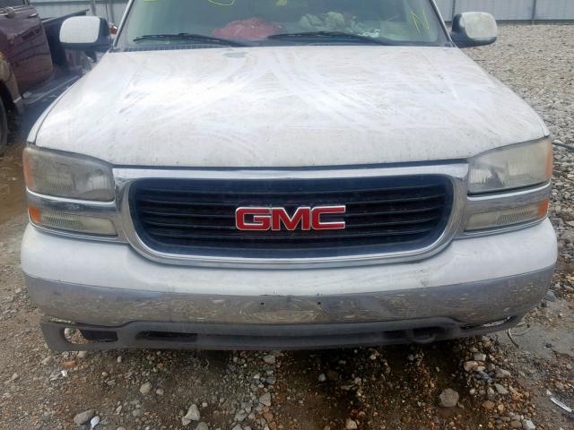 1GKEC13T91J285421 - 2001 GMC YUKON WHITE photo 7