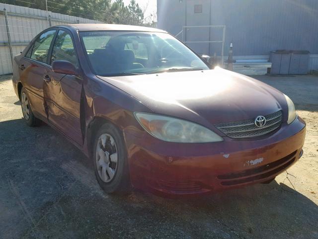 4T1BE32K92U014562 - 2002 TOYOTA CAMRY LE ბურგუნდია ფოტო 1