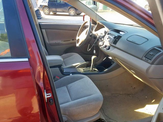 4T1BE32K92U014562 - 2002 TOYOTA CAMRY LE ბურგუნდია ფოტო 5