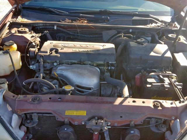 4T1BE32K92U014562 - 2002 TOYOTA CAMRY LE ბურგუნდია ფოტო 7