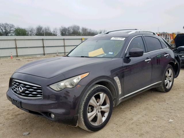 JN8AS1MU1AM802685 - 2010 INFINITI FX35 BLACK photo 2