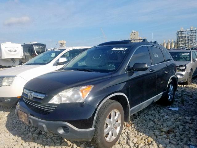 JHLRE487X7C072157 - 2007 HONDA CR-V EXL BLACK photo 2