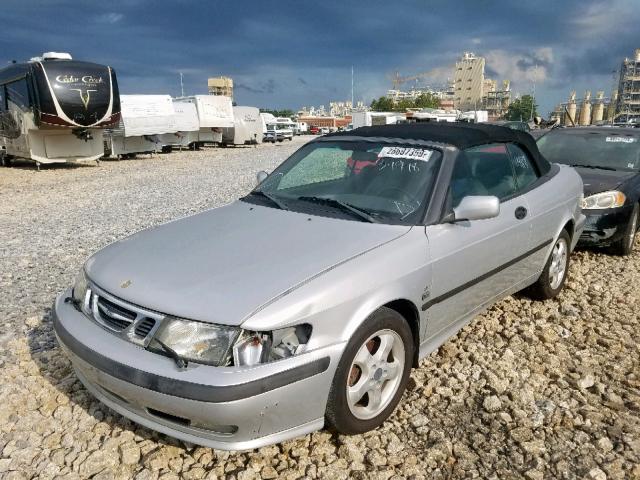 YS3DF75K517015646 - 2001 SAAB 9-3 SE SILVER photo 2