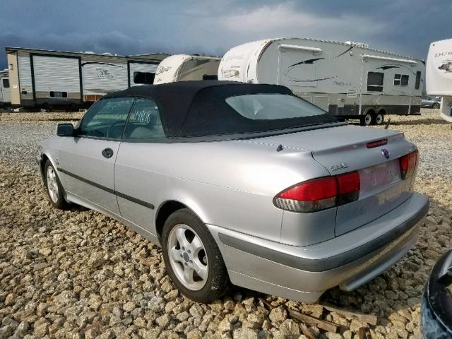 YS3DF75K517015646 - 2001 SAAB 9-3 SE SILVER photo 3