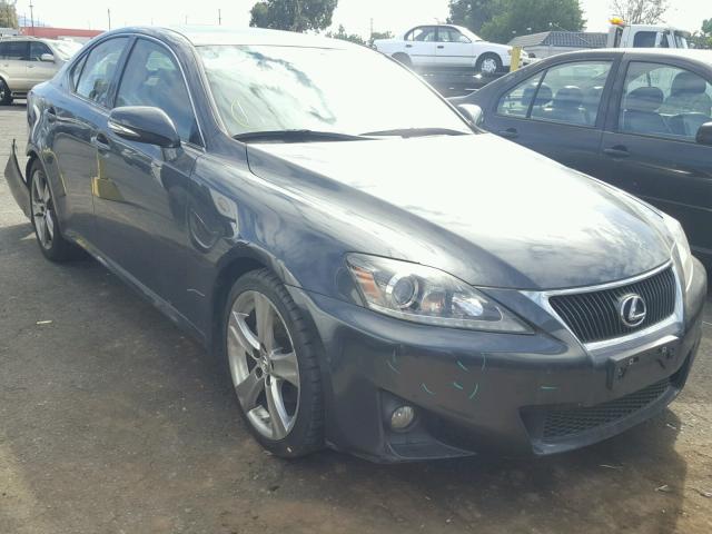 JTHBF5C22B5135843 - 2011 LEXUS IS 250 BLACK photo 1