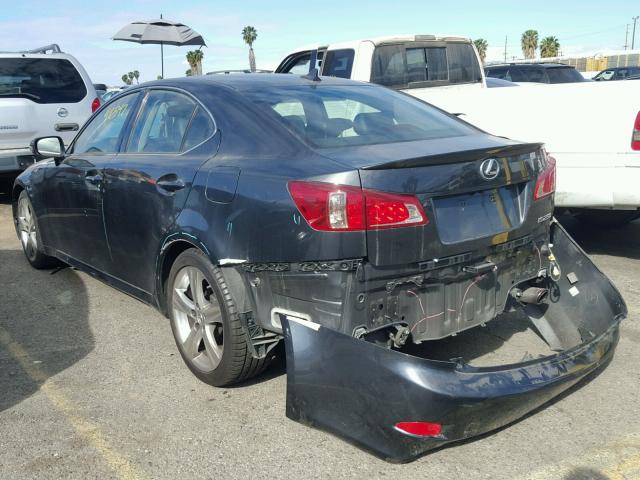 JTHBF5C22B5135843 - 2011 LEXUS IS 250 BLACK photo 3