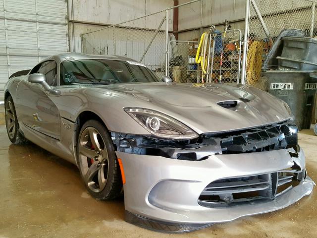 1C3ADEAZXFV510097 - 2015 DODGE VIPER SRT GRAY photo 1