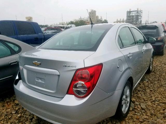 1G1JA5SHXE4237668 - 2014 CHEVROLET SONIC LS SILVER photo 4