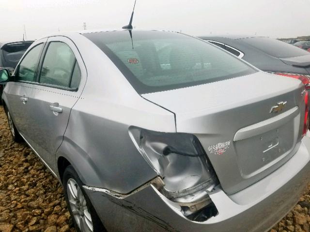 1G1JA5SHXE4237668 - 2014 CHEVROLET SONIC LS SILVER photo 9
