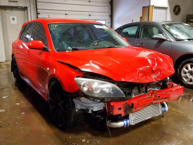 JM1BK34L881854409 - 2008 MAZDA SPEED 3 RED photo 1