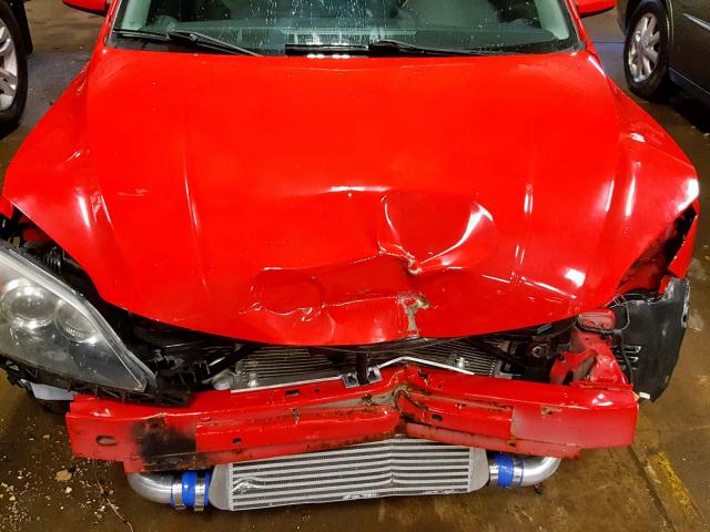 JM1BK34L881854409 - 2008 MAZDA SPEED 3 RED photo 7