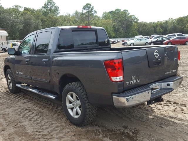 1N6BA0EC4CN313940 - 2012 NISSAN TITAN S GRAY photo 3