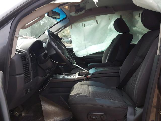 1N6BA0EC4CN313940 - 2012 NISSAN TITAN S GRAY photo 5