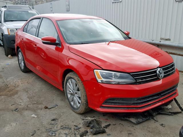 3VWLA7AJ9FM251029 - 2015 VOLKSWAGEN JETTA TDI RED photo 1