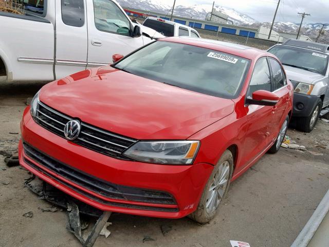 3VWLA7AJ9FM251029 - 2015 VOLKSWAGEN JETTA TDI RED photo 2