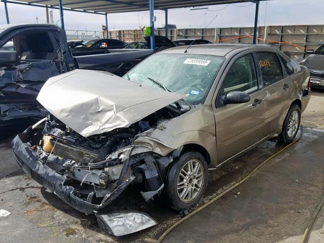 1FAFP34N07W290685 - 2007 FORD FOCUS ZX4 BROWN photo 2