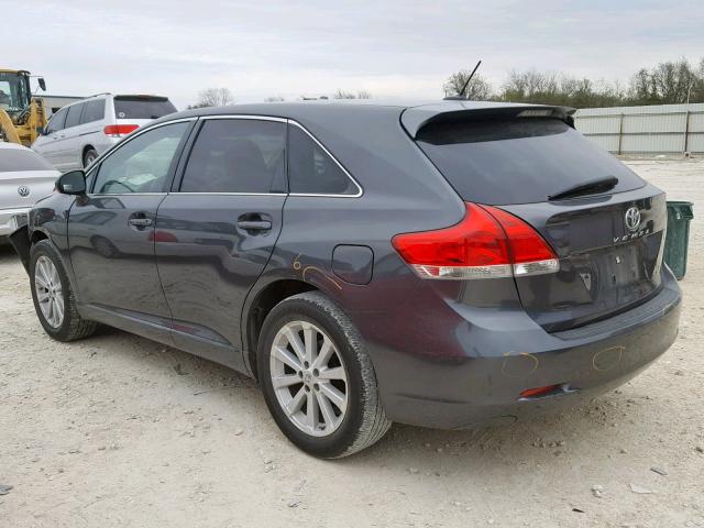 4T3ZE11A29U012682 - 2009 TOYOTA VENZA BASE GRAY photo 3