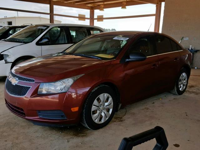 1G1PD5SH8C7322134 - 2012 CHEVROLET CRUZE LS ORANGE photo 2