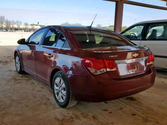 1G1PD5SH8C7322134 - 2012 CHEVROLET CRUZE LS ORANGE photo 3