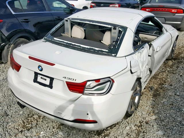 WBA4Z1C53JEA31378 - 2018 BMW 430I WHITE photo 4