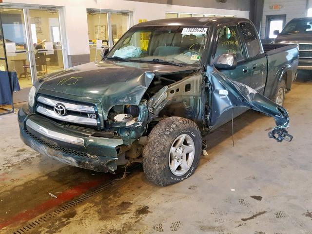 5TBBT44123S337662 - 2003 TOYOTA TUNDRA ACC GREEN photo 2