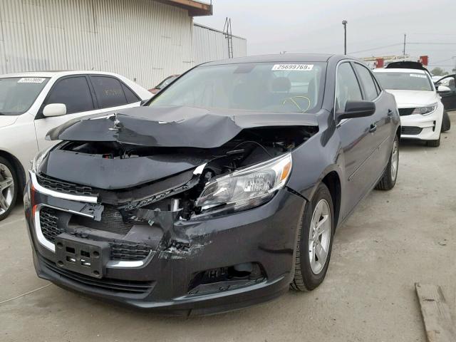 1G11B5SLXFF313526 - 2015 CHEVROLET MALIBU LS BLACK photo 2