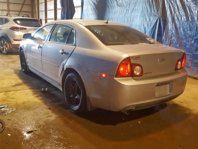 1G1ZH57B68F196788 - 2008 CHEVROLET MALIBU 1LT ვერცხლისფერი ფოტო 3