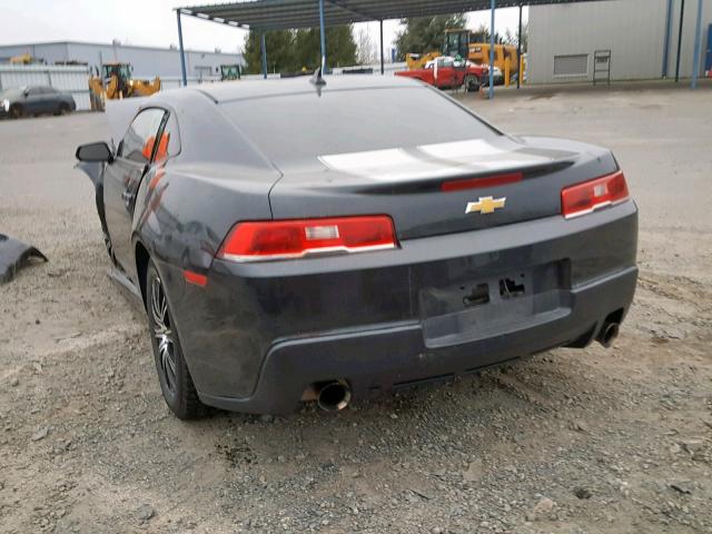 2G1FA1E38E9221447 - 2014 CHEVROLET CAMARO LS BLACK photo 3