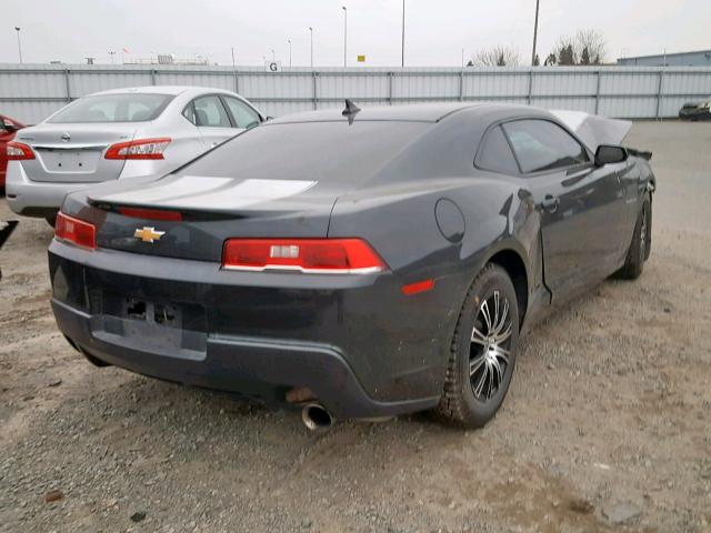 2G1FA1E38E9221447 - 2014 CHEVROLET CAMARO LS BLACK photo 4