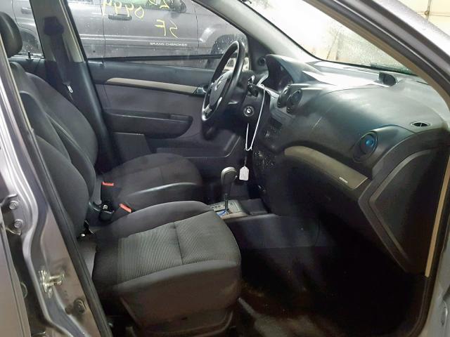 KL1TD56648B140747 - 2008 CHEVROLET AVEO BASE ვერცხლისფერი ფოტო 5
