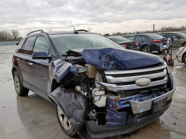 2FMDK4JC2BBB33268 - 2011 FORD EDGE SEL BLUE photo 1