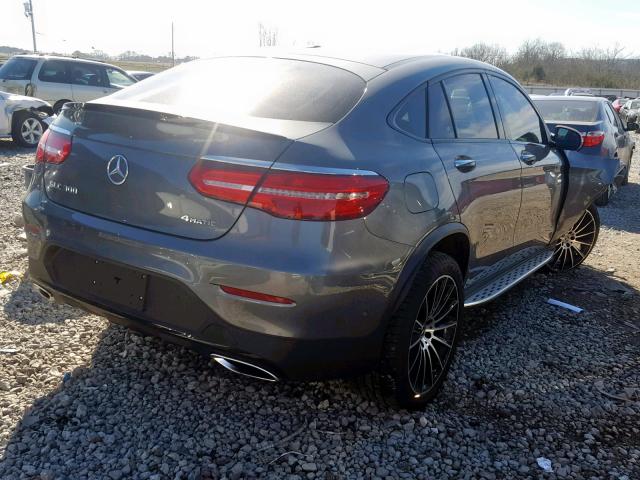 WDC0J4KB5KF544863 - 2019 MERCEDES-BENZ GLC COUPE GRAY photo 4