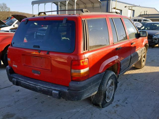 1J4FX58S8WC211392 - 1998 JEEP GRAND CHER RED photo 4