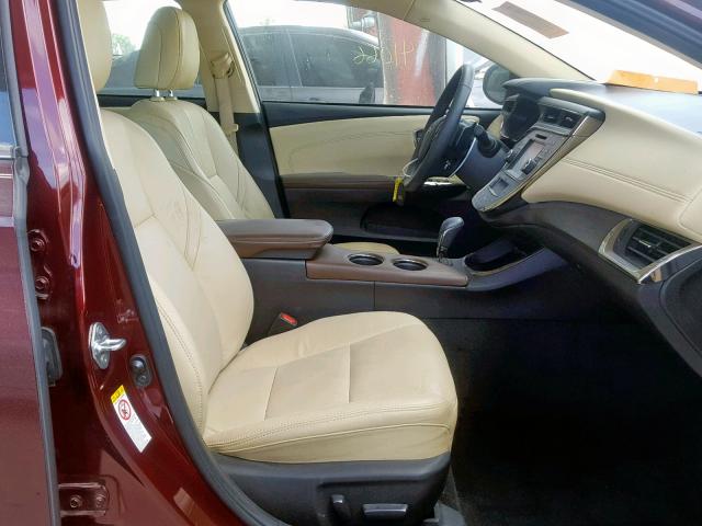 4T1BK1EB1GU234892 - 2016 TOYOTA AVALON XLE MAROON photo 5