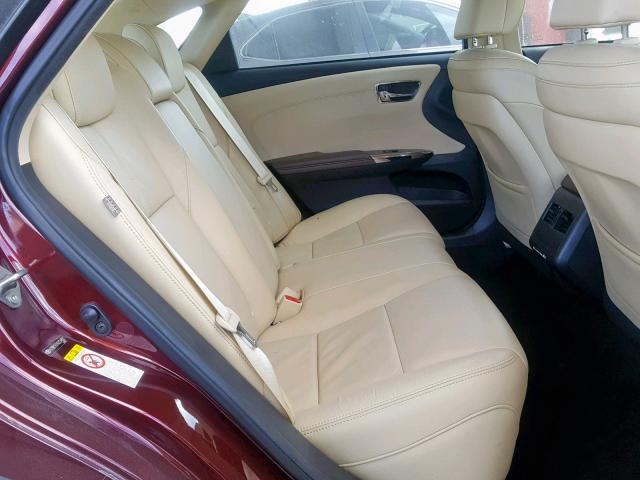 4T1BK1EB1GU234892 - 2016 TOYOTA AVALON XLE MAROON photo 6