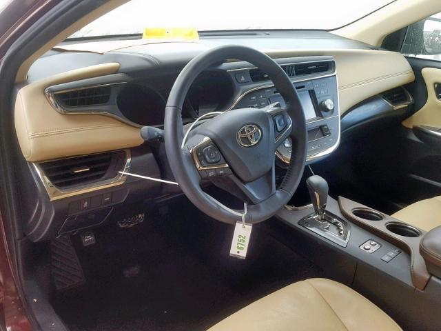 4T1BK1EB1GU234892 - 2016 TOYOTA AVALON XLE MAROON photo 9