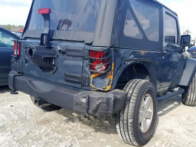 1C4AJWAG1GL339391 - 2016 JEEP WRANGLER S შავი ფოტო 9