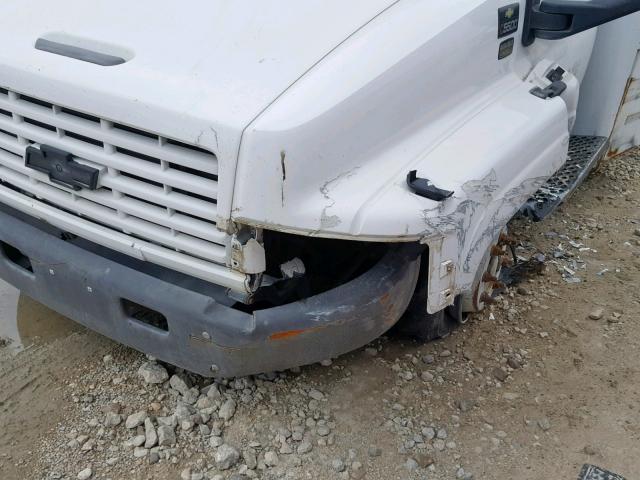 1GBE5C1266F434250 - 2006 CHEVROLET C5500 C5C0 WHITE photo 9