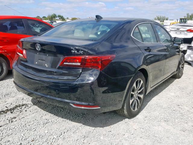 19UUB1F35GA014775 - 2016 ACURA TLX BLACK photo 4